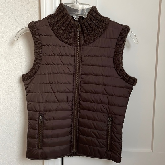 BB's Closet Wool/Nylon Vest, Size S, Brown/Beige/Dark Green, NWOT - Picture 1 of 6